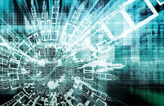 Digital Abstract Data Media As a Art