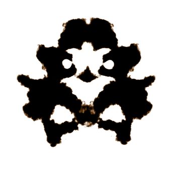 Rorschach Test of an Ink Blot Card