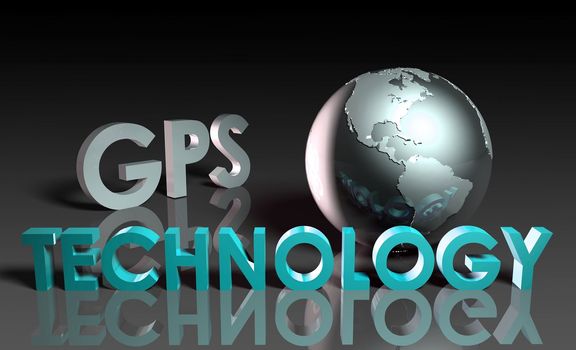 GPS Modern Technology Abstract as a Concept 