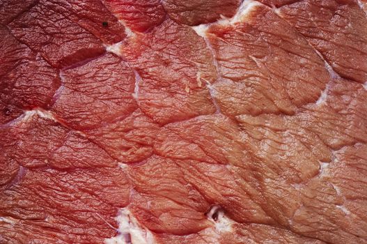 Detail of the rump-steak - raw meat