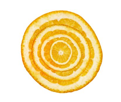 Detail of the slices of oranges