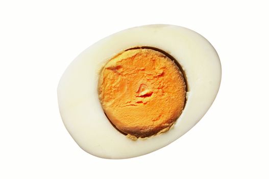 Detail of the hard-boiled egg