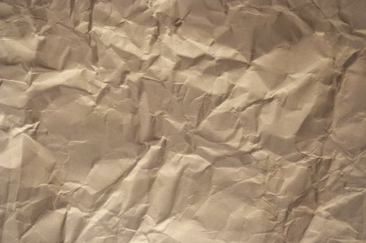 Detail of the surface of crumpled paper