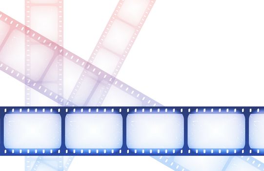 TV Channel Movie Guide on Abstract Background