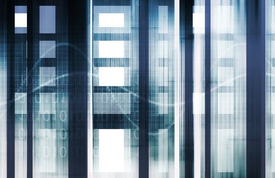 Science Technology Data as a Abstract Art