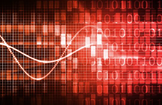 Virtual Technology with Data Network Stream Art