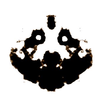 Rorschach Test of an Ink Blot Card