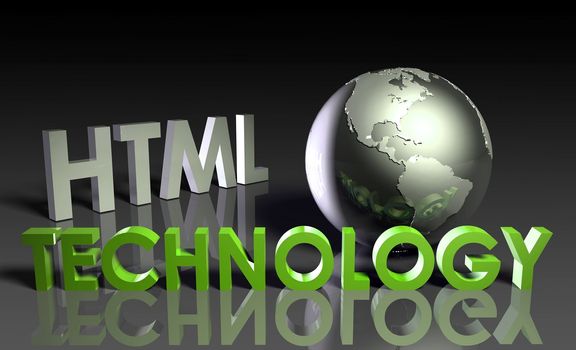 HTML Technology Internet Abstract as a Concept 