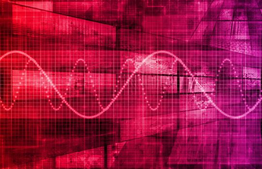 Futuristic Technology Data Flow as Art Abstract