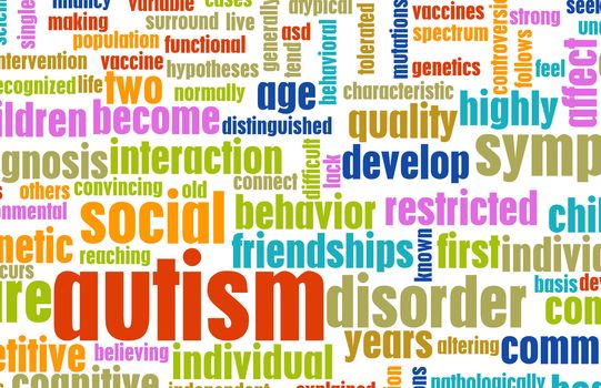 Autism Concept as a Medical Condition Background