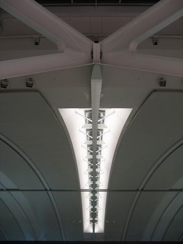 white modern ceiling