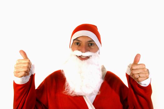 Christmas background Santa Claus, gifts