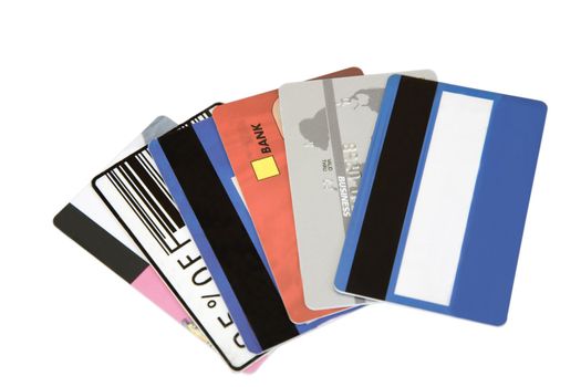 different credit cards found in a wallet