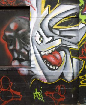 Graffiti on a wall