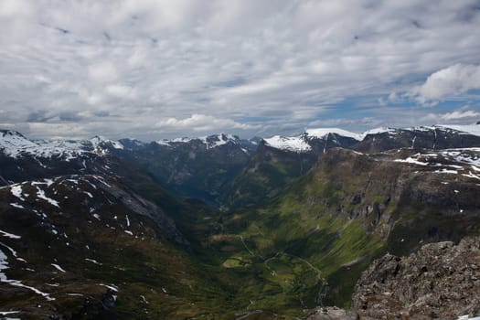 Picture taken 1500 m.o.s from a mountain peak named; Dalsnibba