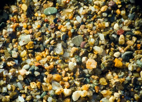 Extrem Close-up shoot of sand on the beach