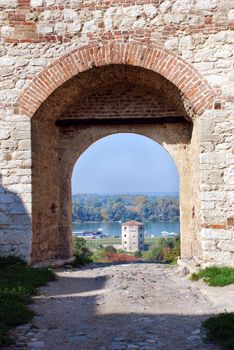 details of  ancient fortress Kalemegdan in Belgrade, Serbia