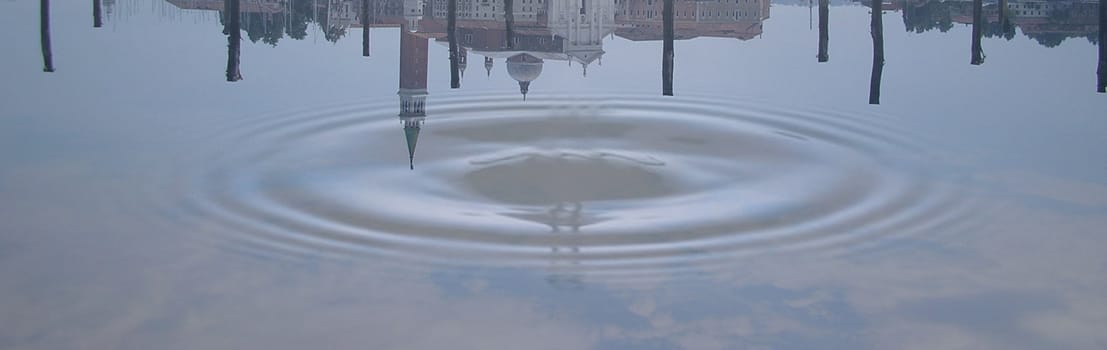 Reflection of venetian landscape