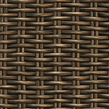 Seamless pattern of a braided wicker background