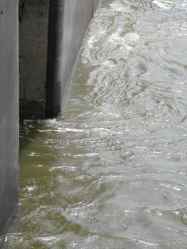 water through  a metal passage