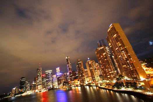 Brisbane City by night