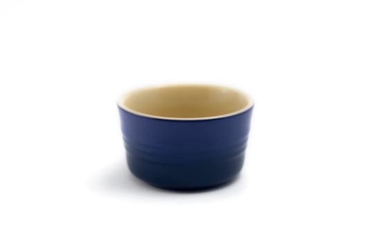 empty blue ramkin