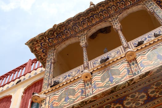 the city palace located in jaipur india.