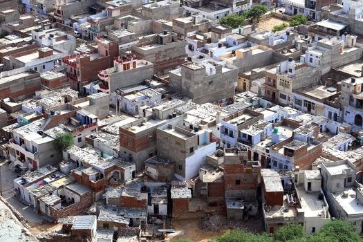 City of New Delhi from the air India.