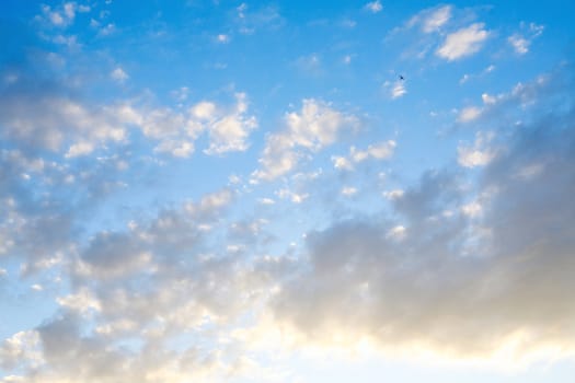 blue sky and white clouds