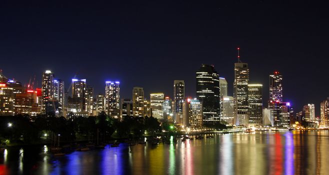 Brisbane Australia city by night