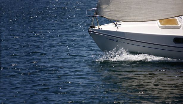 Sailboat on the ocean