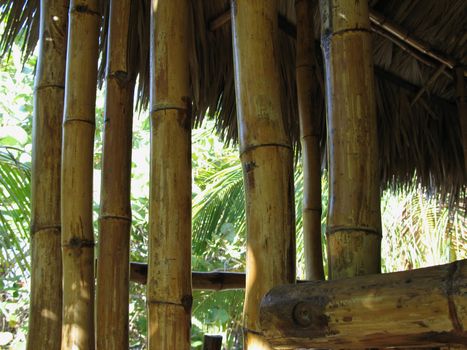 dry bamboo structure