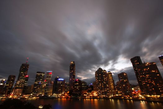 City of Brisbane just before the storm