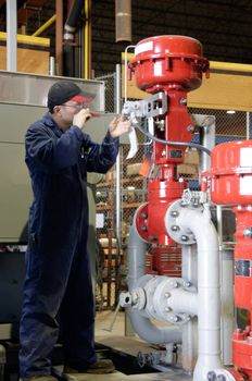 Worker at a factory