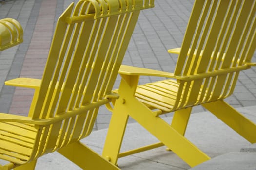 yellow chairs