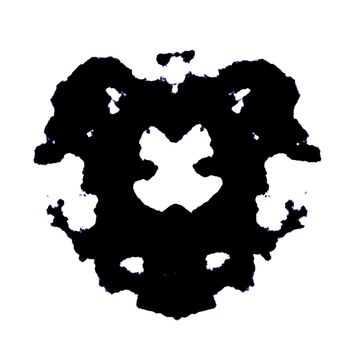 Rorschach Test of an Ink Blot Card