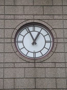 clock on a wall