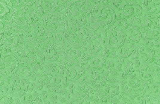 Structure of a skin of green color 