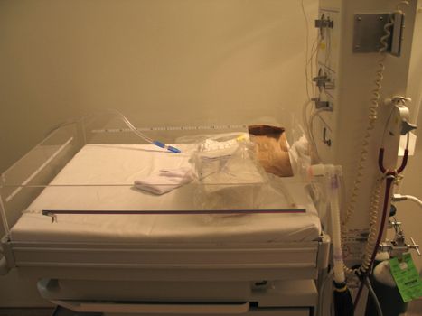 hospital  baby bed