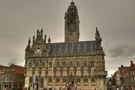 City hall of Middelburg in the Netherlands.