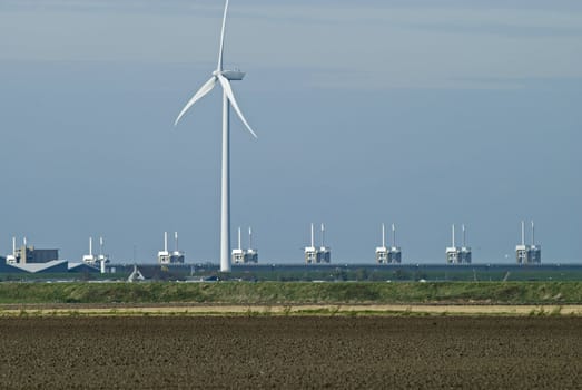 Windmill in the Province of Zeeland, the Netherlands