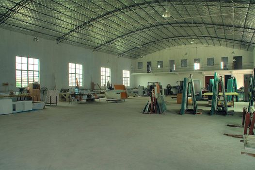 tipical view of factory for metal working manufact