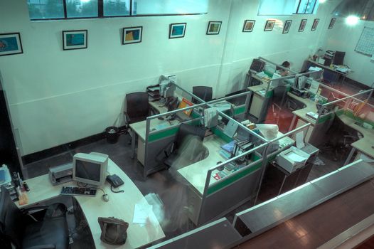 sample of typical modern office interior view