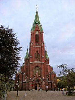 Architecture of Bergen, Norway, during Summer