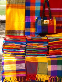 Colorful Mexican fabrics