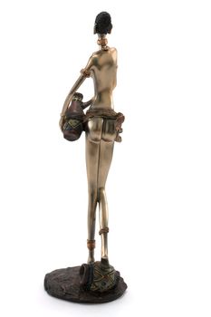 Bronze statuette of the denuded women(woman) with pitcher