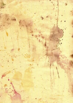 Old grunge paper with blotches - background