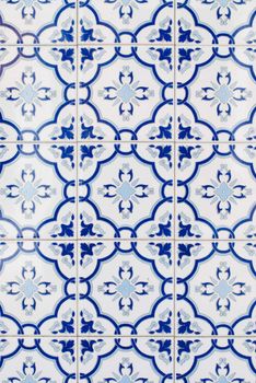 Detail of Portuguese glazed tiles.