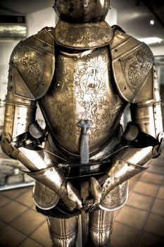 One natural old textured knight armor