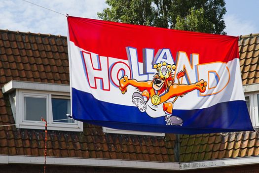 THE NETHERLANDS - 2010: Support of the Dutch team in the cities during soccer- or football championships, 2010, the Netherlands